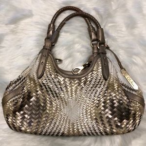 Cole Haan Genevieve Weave Small Triangle Tote